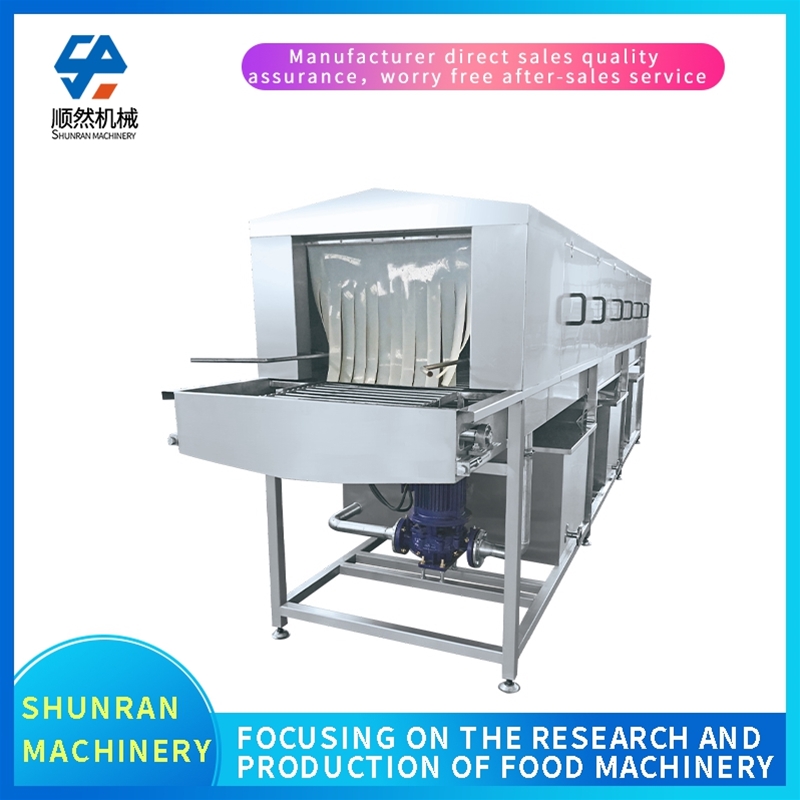 Turnover basket cleaning machine